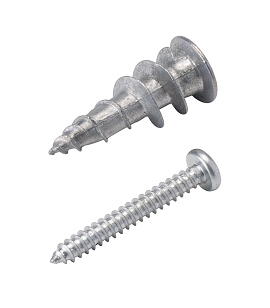 DCI Wall Anchors w/Screws, Metal; Pkg of 25