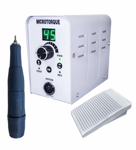 Microtorque Control Box with 45,000 RPM Handpiece  (with ON/OFF Pedal)