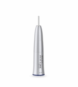 MK-dent Eco Line straight handpiece LE01, 1:1 transmission, blue straight handpiece, with ISO connector