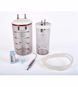 Nouvag 4052nou Suction Jar 2 Lt, Scaled Sterilizable With Lid