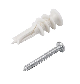 DCI Wall Anchors w/Screws, Nylon; Pkg of 25