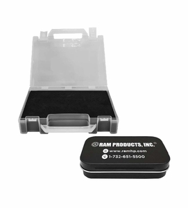 Ram Frosted Bit Case 186 Holes 3/32" + 1/8" w/ Metal Storage Tin