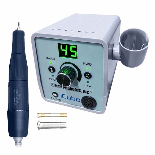 Ram "iCube 45 Control Box & 45000 Handpiece with 1/8"" Collet  & 3/32"" Adapter Sleeve"