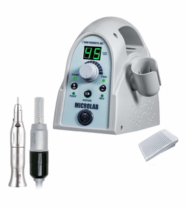 Ram "Microlab Box, Sealed E-Type Handpiece, 1:1 Straight Nose Cone with Autoclavable Cord &  Variable Pedal"