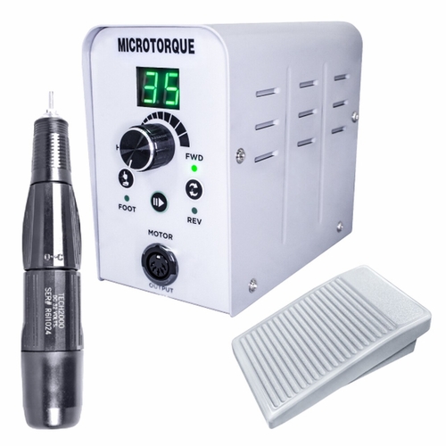 Microtorque Control Box with 35,000 rpm Handpiece (with ON/OFF Pedal)