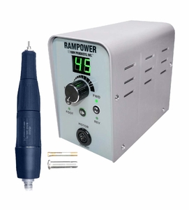 Ram Rampower 45 Box & 45000 Handpiece with 1/8" Collet & 3/32" Adapter Sleeve