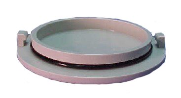 DCI Vacuum Canister Cap w/O-ring, Bottom & Side Mounted, Gray