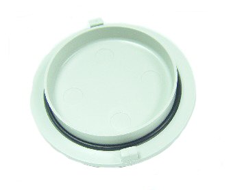 DCI Vacuum Canister Cap w/O-ring, Bracket Mounted, Gray