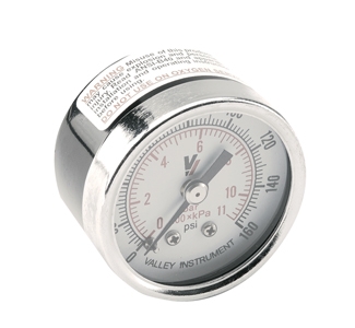 DCI Round Pressure Gauge, 0-160 PSI