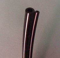 DCI HP Tubing, 2 Hole oO, Straight Black