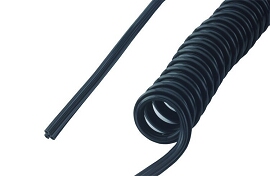 DCI Syringe Tubing, 3 Hole, Coiled Black
