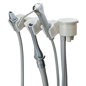DCI Wall & Cabinet Mounted Assistants Instrumentation Standard 3 Position (2 HVE, SE)
