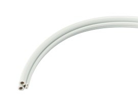 DCI FC Tubing, 4 Hole, Poly Sterling; Roll of 100ft