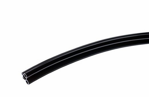 DCI HP Tubing, 4 Hole, Straight Black; Box of 100ft
