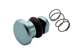 DCI Syringe Button w/Spring, Valve Core, Autoclavable