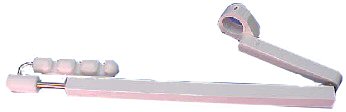 DCI Telescoping Arm w/3 Position Holder, White