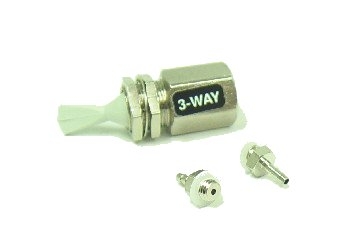 DCI Toggle Valve, Momentary, 3-Way, Normally Closed, Gray