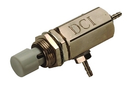 DCI Push Button Cartridge Valve, Momentary, 2-Way Normally Closed, Gray