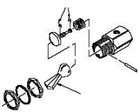 DCI VALVE TOGGLE(BLACK) 3W MOM. N.C.