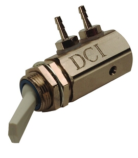 DCI Toggle Cartridge Valve, Momentary, Side Port, 3-Way Normally Open, Gray