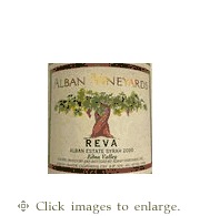 Alban Syrah 2020 'Reva' Estate Vineyard Edna Valley Arroyo Grande