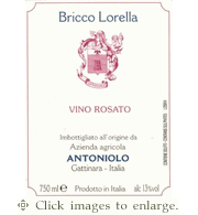 Antoniolo Rose' 2025 'Bricco Lorella' Gattinara Rosato Piedmont