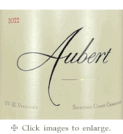Aubert Chardonnay 2022 UV-SL Vineyard Sonoma Coast