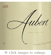 Aubert Chardonnay 2023 CIX Estate Vineyard Sonoma Coast