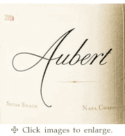 Aubert Chardonnay 2024 Sugar Shack Estate Vineyard Napa Valley
