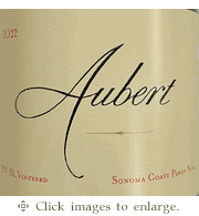 Aubert Pinot Noir 2022 UV-SL Vineyard Sonoma Coast