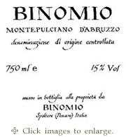 Binomio Montepulciano 2021 Riserva Montepulciano d'Abruzzo