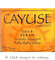 Cayuse Syrah 2015 Armada Vineyard Walla Walla Valley