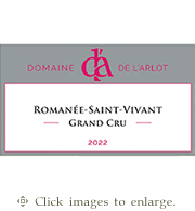 Domaine de l'Arlot Pinot Noir 2023 Romanee-Saint-Vivant Grand Cru Cote de Nuits Burgundy
