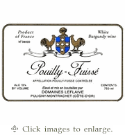 Domaines Leflaive Chardonnay 2024 Pouilly-Fuisse Maconnais Burgundy