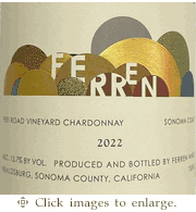 Ferren Chardonnay 2022 Frei Road Vineyard Sonoma Coast