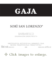 Gaja Nebbiolo 2021 Sori San Lorenzo Barbaresco Piedmont