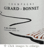 Girard-Bonnet Champagne NV 'A Mi-Chemin' Grand Cru Extra Brut Blanc de Blancs Champagne