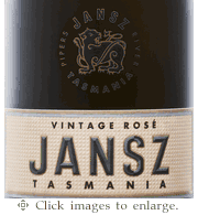 Jansz Sparkling Wine 2018 Vintage Rose' Pipers River Tasmania