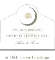 Jean Marc Brocard Chardonnay 2023 Montee de Tonnerre 1er Cru Chablis Burgundy