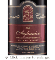 Leonetti Anglianico 2018 Sera Peddace Vineyard Walla Walla Valley