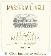 Li Veli Negroamaro 2022 Riserva 'Pezzo Morgana' Salice Salentino Puglia