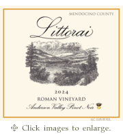 Littorai Pinot Noir 2024 Roman Vineyard Anderson Valley Mendocino