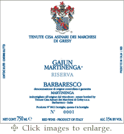 Marchesi di Gresy Nebbiolo 201520 'Gaiun' Martinenga Barbaresco Riserva Piedmont 1.5L Magnum