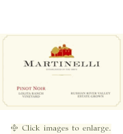 Martinelli Pinot Noir 2023 Lolita Ranch Vineyard Russian River Valley