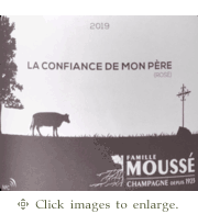 Mousse' Fils Champagne 2020 'La Confiance de Mon Pere' Rose' de Saignee Extra Brut Champagne