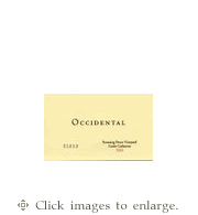 Occidental Pinot Noir 2022 'Cuvee Catherine' Running Fence Vineyard Sonoma Coast