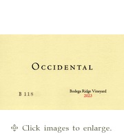 Occidental Pinot Noir 2023 Bodega Ridge Vineyard Sonoma Coast