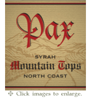 Pax Syrah 2023 'Mountain Tops' North Coast Sonoma County