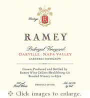 Ramey Cabernet Sauvignon 2013 Pedregal Vineyard Napa Valley