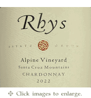 Rhys Chardonnay 2022 Alpine Vineyard Santa Cruz Mountains
